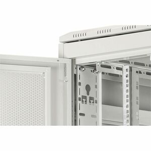Digitus 42U Bodenstehend Geschlossener Schrank Rackschrank für PDU, Server, Gestell - Hellgrau - Stahl - 1200 kg Maximale 
