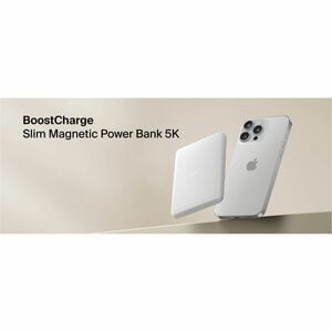 Belkin BoostCharge Stromspeicher - Weiß - für Ohrhörer, iPhone, Smartphone, Qi-fähiges Gerät, USB Typ C Gerät, Kabellose O