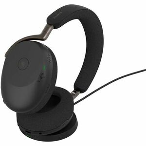 Jabra Evolve3 85, MS Teams, Link390a USB-A Dongle, Black,with Wireless Charger Pad