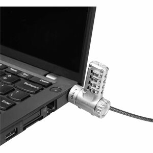Dicota Cable Lock For Notebook, Monitor, Printer, Projector - 2 m Cable - 4-digit - Combination Lock - Polyvinyl Chloride 