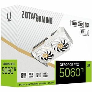 Zotac NVIDIA GeForce RTX 5060 Ti Grafikkarte - 8 GB GDDR7 - 7680 x 4320 - 2,60 GHz Boost-Taktfrequenz - 128 Bit Busbreite 