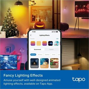 Tapo L430C LED-Glühlampe - 40 W - 40 W Glühbirnenähnliche Wattleistung - 240 V AC, 220 V AC - 470 lm - B38 Größe - Mehrfär