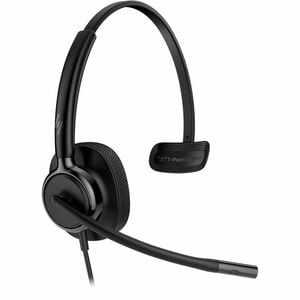 Poly Mission 400 415 Wired Over-the-head, On-ear Mono Headset - Black - Microsoft Teams Certification - Monaural - Supra-a