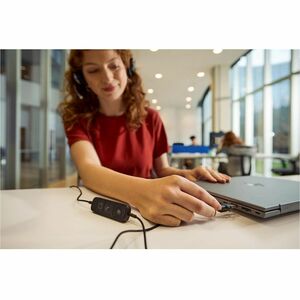 Cuffie Poly Mission 600 625 Cavo Over-the-head, On-ear Stereo - Nero - Microsoft Teams Certification - Binaural - Supra-au
