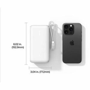 Belkin BoostCharge Stromspeicher - Weiß - für Smartphone, iPhone, iPad, AirPod, USB Typ C Gerät, Nintendo Switch, iPad min