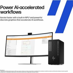 Workstation HP Z1 G1i - Intel Core Ultra 5 225 - 16 GB - 1 TB SSD - Tower - Intel Q870 Chip - Windows 11 Pro 64-bit - AMD 