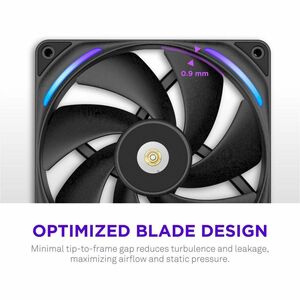 NZXT RF-U28PN-B1 Cooling Fan - PC, Motherboard, Radiator, Heatsink - 140 mm Maximum Fan Diameter - 2 x Fan(s) - 197.08m³/h