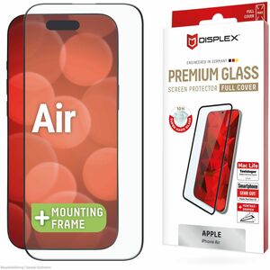 Displex Premium 10H Gehärtetes Glas Displayschutz für Apple iPhone Air, iPhone 17 Air - Transparent - für OLED iPhone Air,