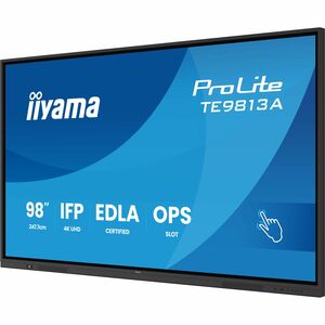 iiyama ProLite TE9813A-B2AG 2476,50 mm 4K UHD LCD Collaboration Display - Rockchip Cortex A72 + A53 - 8 GB - Touchscreen -