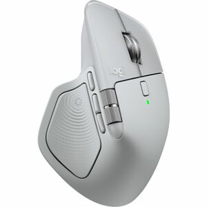 Logitech MX Master 4 Mouse - Bluetooth/Radio Frequency - USB Type C, USB Type A - Darkfield - 8 Button(s) - Pale Gray - Wi