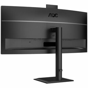 AOC CU34E4CW 34" Class Webcam UW-QHD Curved Screen LED Monitor - 21:9 - Black - 86.4 cm (34") Viewable - Vertical Alignmen