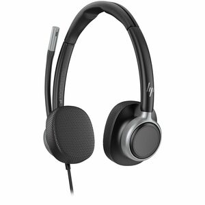 Poly Mission 600 625 Wired Over-the-head, On-ear Stereo Headset - Black - Microsoft Teams Certification - Binaural - Supra