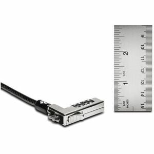 Kensington Slim NanoSaver Cable Lock For Notebook, Computer - Resettable - 4-wheel - Combination Lock - Carbon Steel - For