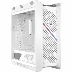 ROG Strix Helios II EATX mid-tower gaming case with dual tempered glass side panels, GPU support for up to 450mm in length