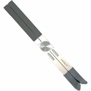 MOBILIS Height Adjustable Notebook Stand - Up to 43.2 cm (17") Screen Support - Aluminium - Black - For Notebook, PC, Univ