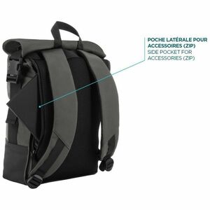 TWO-TONE ROLLTOP BACKPACK 14-16 GREY/BLACK 25L