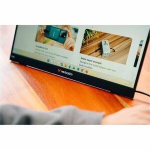 Verbatim LIGHT 14" Class LCD Touchscreen Monitor - 16:9 - 10 ms - 14" Viewable - Capacitive - 10 Point(s) Multi-touch Scre