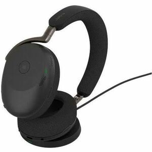 Jabra Evolve3 85 有线/无线 头戴式, 挂耳式 立体声 耳机 - 黑 - Microsoft Teams认证 - 双声道 - 上耳式 - 3000 cm - 蓝牙 - 35 欧姆 - 20 Hz 到 20 kHz - 120 c