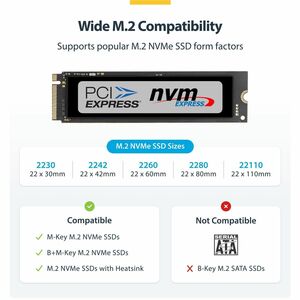 USB-C/USB-A to M.2 NVMe Dock Adapter, 10Gbps, Tool-Free External M.2 NVMe SSD Reader, B+M/M-Key