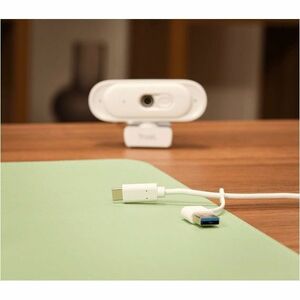 Webcam Trust - 30 fps - Blanc - USB 2.0 Type A/USB 2.0 Type C - 2K - Vidéo 2560 x 1440 - Focale fixe - 76° Angle - Fixatio
