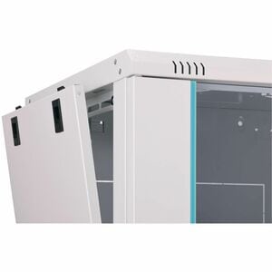 Digitus Dynamic-N 9U Wandmontierbar Geschlossener Schrank Rackschrank für Networking, Server - Hellgrau - Stahl, Glas, Ble