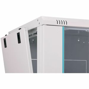 Digitus Dynamic-N 9U Wandmontierbar Geschlossener Schrank Rackschrank für Networking, Server - Hellgrau - Stahl, Glas, Ble