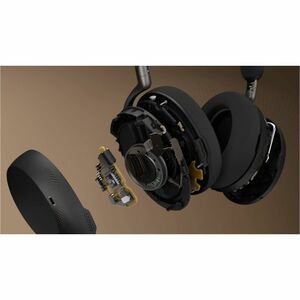 Jabra Evolve3 85 Wired/Wireless Over-the-ear, Over-the-head Stereo Headset - Black - Microsoft Teams Certification - Binau