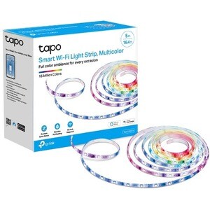 Tapo Smart Wi-Fi Light Strip, Multicolour - LED Bulb - Color Changing Mode, Wireless LAN, Flexible, Adjustable Brightness,