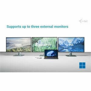 Docking station i-tec 10 Porta(e) USB Type-C per Monitor, Computer portatile, Tablet PC, Workstation - Compatibilita caric