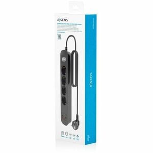 REGLETA MULTIFUNCION 4 TOMAS CARGADOR 2XUSB-C 2XUSB-A 1.4M