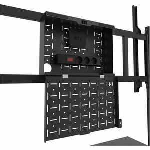 Neomounts Display Cart - 125 kg Load Capacity - 4 Casters - Steel - 1320 mm Width x 750 mm Depth x 1625 mm Height - Black 