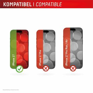 Displex 10H Gehärtetes Glas Blickschutzfilter für Apple iPhone 17 - für OLED iPhone 17 - Kratzfest, Schlagfest, Schmutzabw
