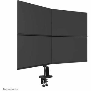 Neomounts NERO Mounting Arm for Monitor, Display - Black - Height Adjustable - 4 Display(s) Supported - 25.4 cm to 81.3 cm