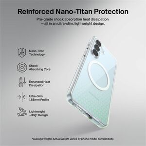 Belkin SheerForce Case for Samsung Galaxy S26+ Smartphone - Grippy Side Grooves - Clear - Drop Resistant, Shock Absorbing,
