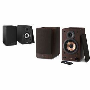 Sharp 2-WegeRegal-Lautsprecher Lautsprecher - 60 W RMS - Braun - Bluetooth - Kabellose Lautsprecher