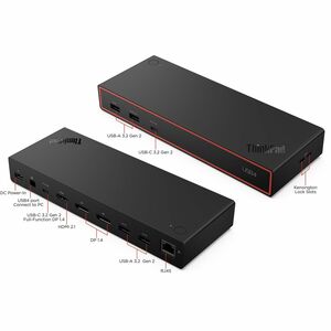 Lenovo ThinkPad 11 Anschluss(e) USB4 Docking Station für Monitor, Notebook - Ladefunktion - 135 W - Schwarz - 4 Unterstütz