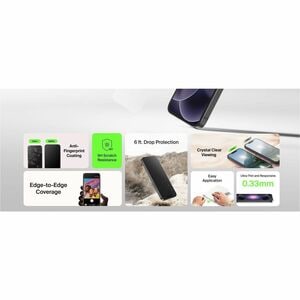 Belkin ScreenForce 9H Tempered Glass Screen Protector for Apple iPhone 17e, iPhone 16e, iPhone 14, iPhone 13, iPhone 13 Pr