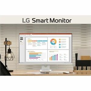 LG 32U721SA-W 32" (81.3 cm) Class 4K UHD Smart LCD Monitor - 16:9 - White - 31.5" (80 cm) Viewable - Vertical Alignment (V