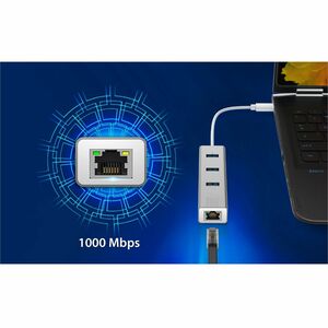 j5create JCH474 USB Hub - USB Type C - 640 MB/s - Desktop, Notebook, Keyboard, Mouse, Camera, Smartphone, Flash Drive - Po