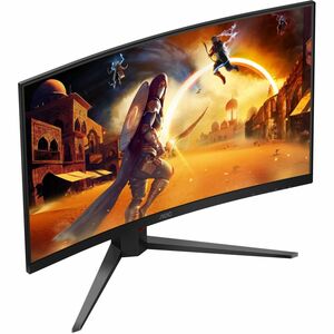 AOC AGON C32G4Z 32" (81.3 cm) Class Full HD Curved Screen Gaming LED Monitor - 16:9 - Black, Red - 31.5" (80 cm) Viewable 