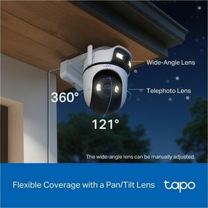 Tapo C545D 3 Megapixel Outdoor 2K Network Camera - Colour - 1 - 29.90 m Infrared/Color Night Vision - H.264 - 2304 x 1296 