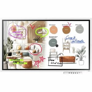 Samsung Flip WM75F 1905 mm 4K UHD LCD Collaboration Display - 3840 x 2160 - 450 cd/m² - 2160p - HDMI