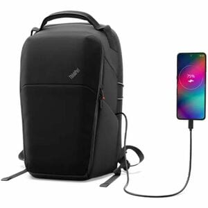 Lenovo Click-Go Tasche (Rucksack) für 40,6 cm (16 Zoll) Notebook - Schwarz, Dunkelgrau - Polyester Körper - Polyester, Sto