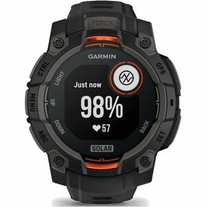 Garmin Instinct 3 Smart Watch - Black, Twilight Body Color - Black, Twilight Band Color - Aluminium Body Material - Fiber 