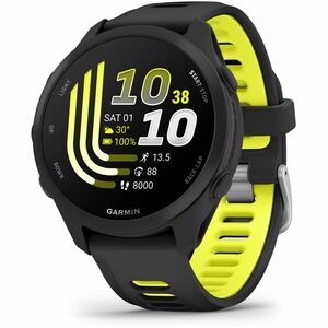 Garmin Forerunner 170 Smart Watch - 42.60 mm Case Height - 42.60 mm Case Width - Black Body Color - Black, Amp Yellow Band