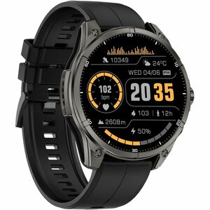Carneo GTR eXpedition Smart Watch - 11 mm Case Thickness - Titanium Grey Body Color - Glass, Metal Body Material - Silicon