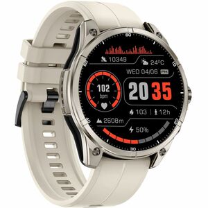 Carneo GTR eXpedition Smart Watch - 11 mm Case Thickness - 44 mm Case Width - Silver, Gray Sand, Titanium Silver Body Colo