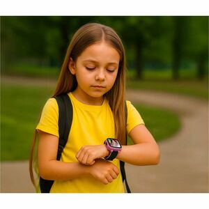 Carneo Smart Watch - 47 mm Case Height - 16 mm Case Thickness - 41 mm Case Width - Children - Pink, Black Body Color - Wir