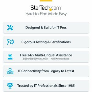 StarTech.com 1.50 m Category 6a Network Cable - 1 - Cable for Network Device, Switch, Rack Server, Patch Panel - First End