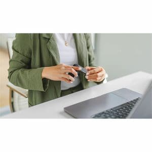 Logitech Mobi Fold for Business Travel Mouse - Bluetooth/Radio Frequency - USB Type C - PixArt PAW3222 - 4 Button(s) - 2 P